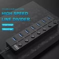 thumbnail image 4 of Usb 3.0 Hub Splitter 7 Puertos Con Indicadores Led, 4 of 6