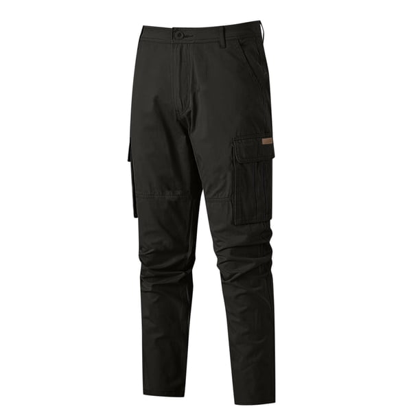 Pantalones cargo para hombre, pantalones informales para senderismo - Algodón, múltiples bolsillos, corte holgado