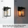 thumbnail image 6 of LNC Modern Black Outdoor Sconce with Glass Shade 1-Light Wall Lantern, 6 of 6