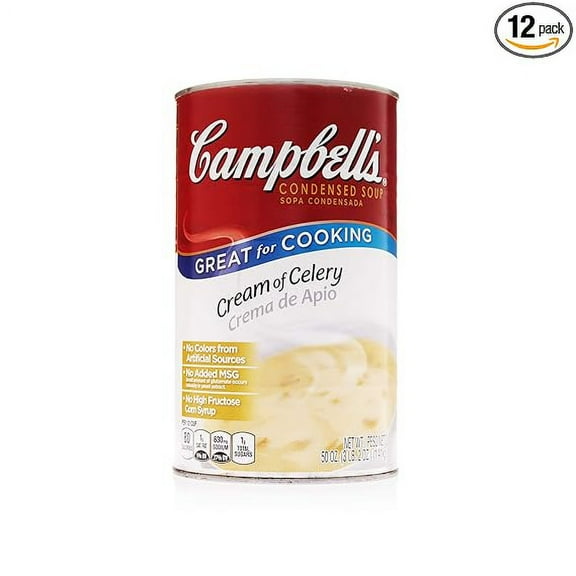 Campbell's Classic Condensed Cream of Celery Soup, 50 Ounce (Pack of 12)