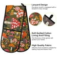 thumbnail image 2 of Yayeee Double Oven Mitt Kitchen Heat Resistant Baking 35" x7" Quilted Glove, Vibrant Mushroom, 2 of 6
