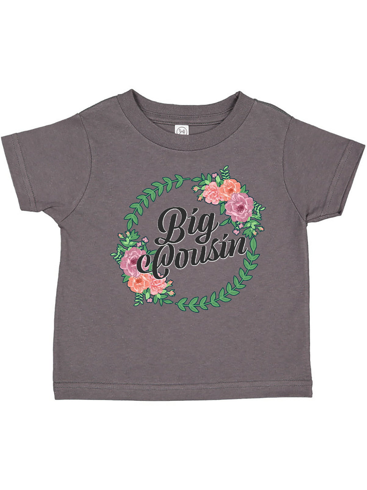 inktastic Big Cousin with Flower Circle Toddler T-Shirt