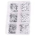 thumbnail image 2 of Xihbxyly Juego de Joyas para Uñas con Diamantes Color Champán, Piedras de Estrás de Colores, Material de Vidrio, Kit de Decoración de Manicura, Accesorios para Decoración de Uñas, Decoración para Tel, 2 of 2
