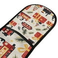 thumbnail image 4 of Yayeee Double Oven Mitt Kitchen Heat Resistant Baking 35" x7" Quilted Glove, Christmas Gift Train, 4 of 6