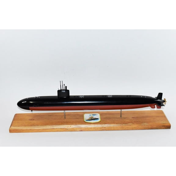 USS Montpelier SSN-765 Submarine,Navy,Scale Model,Mahogany,20 inch,LA Class