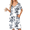Floral White, variant on Womens' Zipper Robe Short Sleeve Bathrobes Summer Sleepwear Soft Housecoat with Pockets Zip Up House Robes