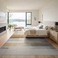 thumbnail image 3 of ODIKA Extra Tonal Abstract Brushed Stripe Contemporary Plush Large Foldable Easy Care for Master Suite, California King, Under Bed, 3 of 7