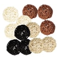 thumbnail image 1 of AMLESO 12Pcs Handmade Wicker Rattan Balls Home Christmas Wedding Party Decorative Craft, 1 of 5