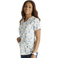 thumbnail image 4 of Cherokee Prints Scrubs Top For Women V-Neck Print CK703, 4 of 5