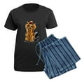 thumbnail image 5 of CafePress - Yorkie Classic Women's Dark Pajamas - Women's Short Sleeve Print T-Shirt and Pants Dark Cotton Pajama Set, 5 of 7