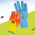 thumbnail image 4 of Manunclaims Children Protective Gloves, Kids Gardening Gripper Gloves for age 4-13, 1 Pair Latex + Nylon Coated Garden Gloves for Girls Boys Collect Seashells, 4 of 8