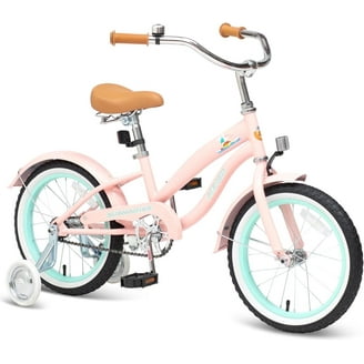 Raskullz Girl Pink/White Adjustable Bicycle Training Wheels