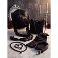 thumbnail image 7 of Girls Halloween Costume Fancy Dress with Wig Black for Kids Carnival Party 7-8 Years, 7 of 7
