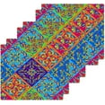 thumbnail image 3 of SKYSONIC Mexican Talavera Cotton Washcloths Set of 4, Highly Absorbent Soft Fingertip Towel for Bathroom, Gym, Hotel and Spa, 12 x 12 Inch, 3 of 7