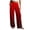 Wine, variant on Ohufall Womens Pants Straight Leg Elastic Waist Lace-up Fashion Pants with Pocket Polka Dot Casual Pant
