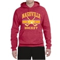 thumbnail image 2 of Wild Bobby City of Nashville Hockey Fantasy Fan Sports Unisex Hoodie Sweatshirt, Vintage Heather Red, XX-Large, 2 of 5