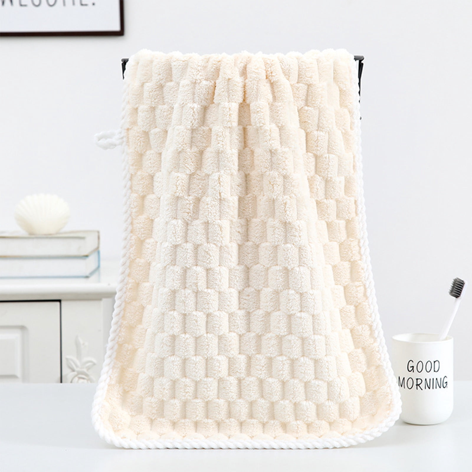 Summer Savings Clearance! Boovnll 8 Pack Hand Towels for Bathroom, 13x30" Super Soft & Absorbent Quick Dry Solid Color Towels, Thicken Microfiber Hand Towels for Hotel, Pool, Spa, Beach, Towels