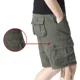 thumbnail image 3 of Pantalones cortos cargo para hombre, con botones por encima de la rodilla y bolsillos, pantalones cortos para hombre de gran tamaño, cómodos, holgados, estilo Harajuku, venta al por mayor, 3 of 5