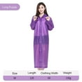 thumbnail image 3 of Rain Ponchos for Adults Kids Reusable 1/2Pcs Raincoats Emergency for Women Men with Hood and Drawstring, 3 of 7