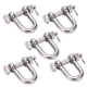 thumbnail image 4 of Paquete de 5 Sujetadores de Anillo en D Cargador de 100 Kg Anillo de Amarre de Anclaje de Anillos en D Sujetador de Gancho INOX Se Utiliza para Remolcar Pesos Pesados ANGGREK Otros, 4 of 8