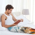 thumbnail image 5 of Sikiie Surfing Cat Sun Pajama Pants Men, PJ Bottoms, Sleep & Lounge Pants-Large, 5 of 6