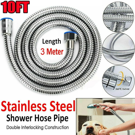 2m/79" Shower Head Hose Handheld Bathroom Flexible Tube