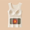 thumbnail image 2 of Ltctricy Women's Thermal Tank Tops with Built in Bra Winter Warm Fleece Lined Base Layer Underwear Sleevesless Shirts, 2 of 7