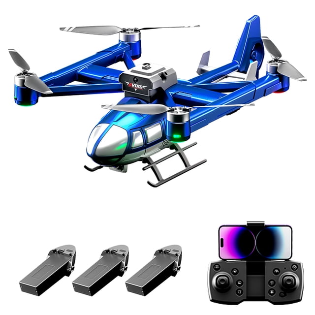 Control remoto de control remoto helicóptero de control remoto con cámara dual 720p evitación de obstáculos de cinco ladas flujo Ócico Motor Sin Escobillas