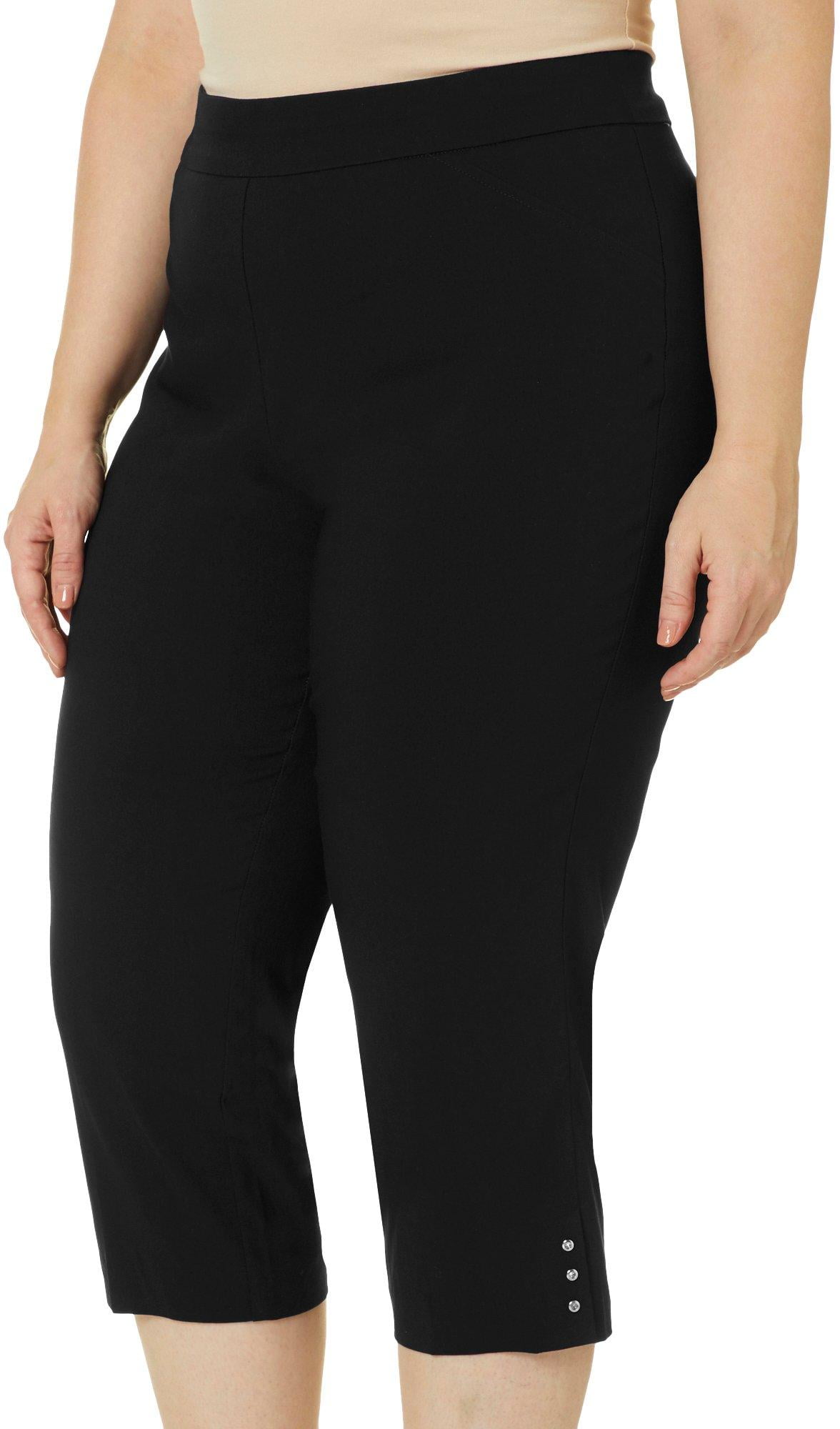 Pull-On Career Capris 22W Black 