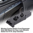 thumbnail image 2 of Trayknick Window Control Switch Front Passenger Side ABS 56009451AC Black Car Door Lock Window Switch for Jeep Cherokee 97-01, 2 of 13