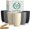GreyStone, variant on Drinking Glasses 16oz Wheat Straw Cups-Stackable and Reusable Cups, Alternative to Plastic Cups for Iced Coffee, Smoothies,Iced Tea-Black Grey