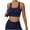 Navy, variant on LYEAA Racerback Sports Bras for Women Plus Size Wireless Push Up Bras Wide Straps Quick Dry High Impact Workout Bras