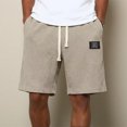 thumbnail image 7 of Mens Swim Trunks Men's Casual Waffle Weave Drawstring Shorts Textured Comfortable Crop Pants with Elastic Waist Pockets Summer Lounge Daily Beach Shorts for Home Vacation Khaki 2XL, 7 of 7