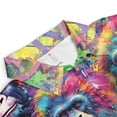 thumbnail image 4 of Polo Bigfoot Neon Hawaiian Shirts For Men Vacation Aloha Mens Polo Shirts Short Sleeve Shirts Print Funny Golf Polo Shirts for Men, 4 of 7