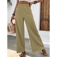 thumbnail image 4 of PTHTECHUS Women's Wide Leg Palazzo Lounge Pants with Light Weight Loose Comfy Casual Pajama Pants, 4 of 7