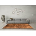 thumbnail image 3 of Ahgly Company Indoor Round Oriental Orange Industrial Area Rugs, 7' Round, 3 of 4
