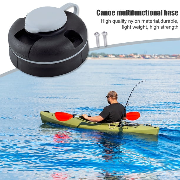 Soporte Barco Kayak Pesca Soporte Para Caña De Pescar Ajustable 360° - Abrazadera De Apertura Grande (11.9cm), Plegable, Para Barco O Kayak Pesca Accesorios