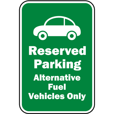 Traffic Signs - Alternative Fuel Vehicles Only Sign 12 x 18 Magnet Sign Street Weather Approved