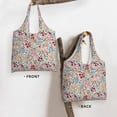 thumbnail image 6 of Wukai Trendy Floral Design Sturdy and Stylish Reusable Canvas Tote Bag: Eco-Friendly, Heavy-Duty Grocery Shopping Bag with Reinforced Handles, 6 of 7