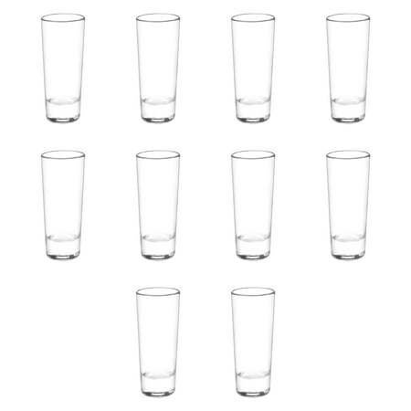 

Cordial Shooter Shot Glasses 2 oz. Set of 10 Bulk Pack - Great for Birthdays Parties Indoor & Outdoor Events - Clear