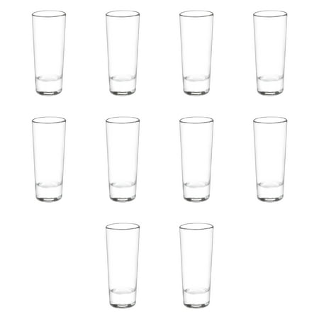 

Cordial Shooter Shot Glasses 2 oz. Set of 10 Bulk Pack - Great for Birthdays Parties Indoor & Outdoor Events - Clear