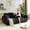 81 Inch sofa-Black, variant on avobird 81" premium Teddy fabric sofa with 3 Pillows, Modern Deep Seat 3 Seater Boucle Sofa, Oversized Loveseat Sofa for Living Room, Green