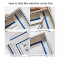 thumbnail image 5 of Self-adhesive foam skirting board, 3D stucco wall molding, protective barrier, easy application, waterproof wall border for corners lines ceiling decoration, 5 of 7