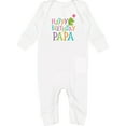 thumbnail image 2 of Inktastic Happy Birthday Papa Baby Romper Coveralls, 2 of 4