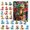 E, variant on Nkmbld Christmas Advent Calendars Christmas Countdown Calendar Cute Acrylic Decoration Holiday Gifts Box for Family and Friend