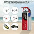 thumbnail image 3 of 2pcs HRB 6S 6200mAh 22.2V LiPo Battery EC5 for RC Helicopter Airplane Drone Plane Truck, 3 of 6