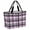 Purple, variant on Sage Green Black Plaid Beach Bag for Women, Large Breathable Mesh Beach Tote Bag, Farmhouse Green Black Checkered Sandproof Lightweight Travel Bags for Vacation Picnic Swimming Pool 15.7"x15.7"x9.1"
