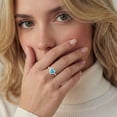 thumbnail image 5 of APSVO Birthday Christmas Jewelry Gifts for Women Teen Girls Kids Stocking Stuffers 925 Silver Plated Love Heart Rings December Birthstone with Blue Tanzanite Eternity Promise Band Engagement Wedding, 5 of 8