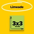 thumbnail image 3 of Notas adhesivas Post-it Super Sticky 3x3 en verde lima x5, 3 of 9
