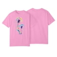 thumbnail image 2 of NAMTYQX Tops for Women Trendy Summer Baggys Soft Plus Size Lightweight Patterns Cute Muster Short Sleeve Crewneck Women's Blouses Pink Size XL, 2 of 3